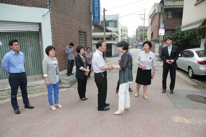 미성동 공사현장 방문