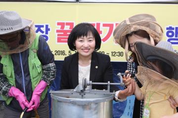 관악산 꿀벌의 선물 채밀행사