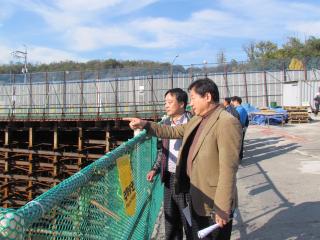 도시건설위원회 도림천상류 관악산 저류조 설치 공사현장 방문