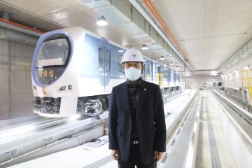 신림선 경전철 차량 시승식